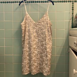 NWT AQUA beaded mini dress size M